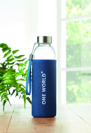 UTAH DENIM Skleněná 500ml láhev v pouzdře