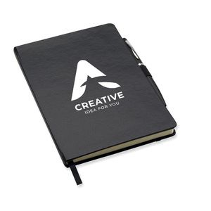 NOTAPLUS Elegantní A5 Zápisník s Peračníkem a Modrým Inkoustem