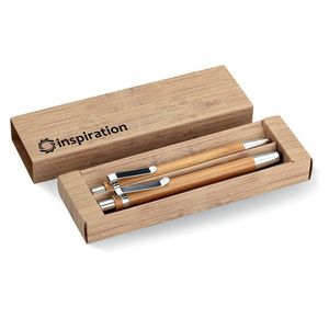 BAMBOOSET Sada pera a tužky z bambusu