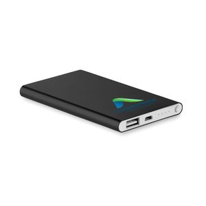POWERFLAT Hliníková power banka 4000 Mah - GiftRetail MO8735