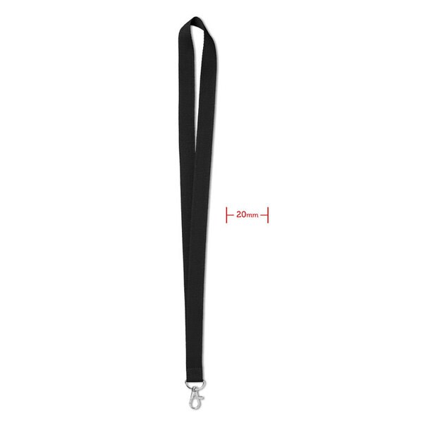 SIMPLE LANY Praktický Lanyard s Kovovým Háčkem 20 mm - GiftRetail MO9058