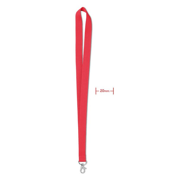 SIMPLE LANY Praktický Lanyard s Kovovým Háčkem 20 mm - GiftRetail MO9058