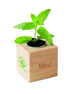 MENTA Dřevěný truhlík na bylinky