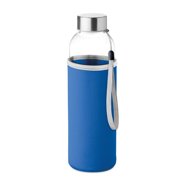UTAH GLASS Eco-Friendly 500ml Glass Bottle with Neoprene Cover - GiftRetail MO9358