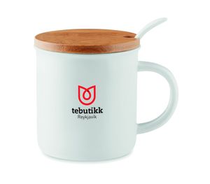 KENYA Porcelánový hrnek se lžičkou