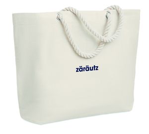 MENORCA Stylish Cotton Beach Bag with Cord Handles