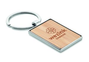 BENDIGO Eco-Friendly Bamboo and Zinc Alloy Key Ring