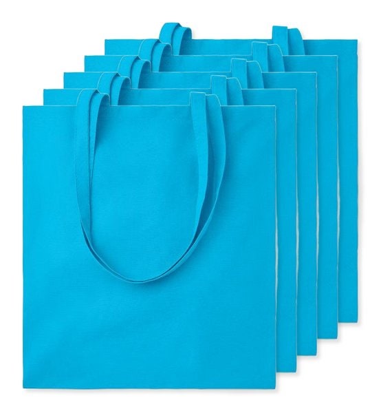 Balení 5 ks GiftRetail MO9268 - COTTONEL COLOUR + Barevná nákupní taška