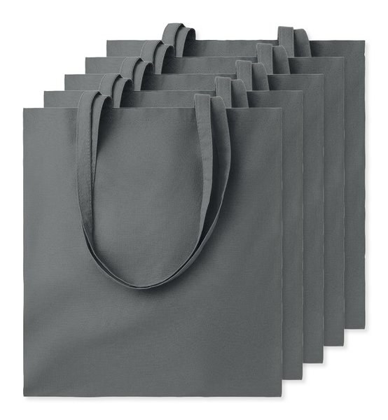 Balení 5 ks GiftRetail MO9268 - COTTONEL COLOUR + Barevná nákupní taška