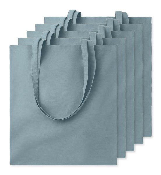 Balení 5 ks GiftRetail MO9268 - COTTONEL COLOUR + Barevná nákupní taška