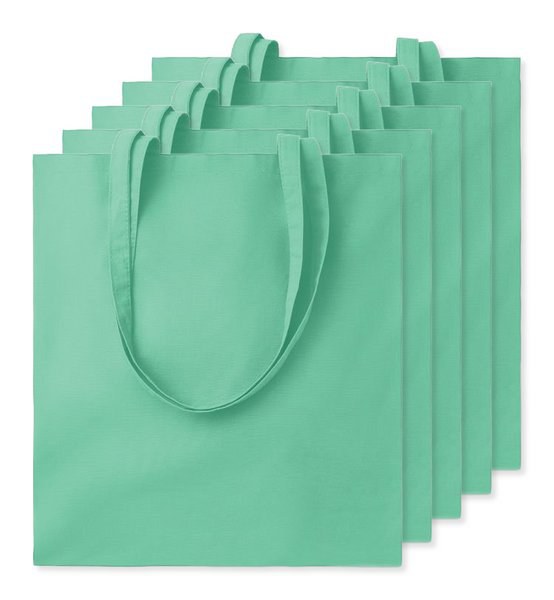 Balení 5 ks GiftRetail MO9268 - COTTONEL COLOUR + Barevná nákupní taška