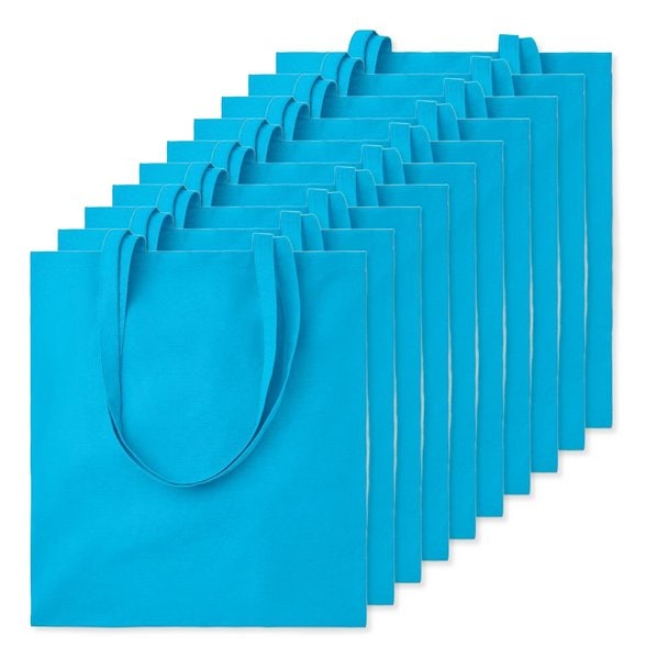 Balení 10 ks GiftRetail MO9268 - COTTONEL COLOUR + Barevná nákupní taška