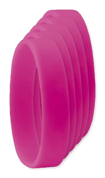 Pack of 50 GiftRetail MO8913 - Durable Event Silicone - Wristband for All Occasions
