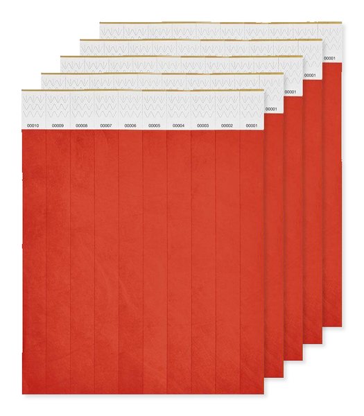 Balení 5 ks GiftRetail MO8942 - TYVEK Náramek pro účastníky akcí