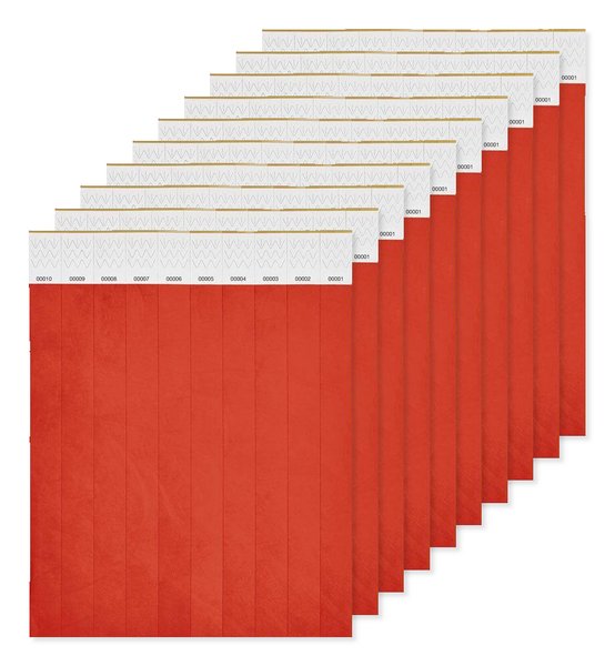Balení 10 ks GiftRetail MO8942 - TYVEK Náramek pro účastníky akcí