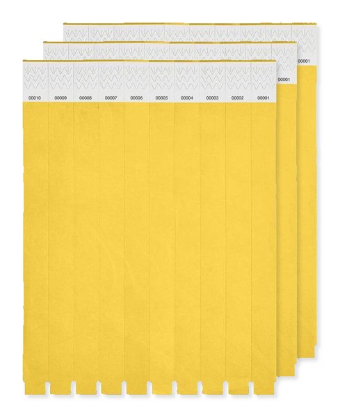 Pack of 30 GiftRetail MO8942 - Durable Tyvek Event Wristbands - Pack of 10