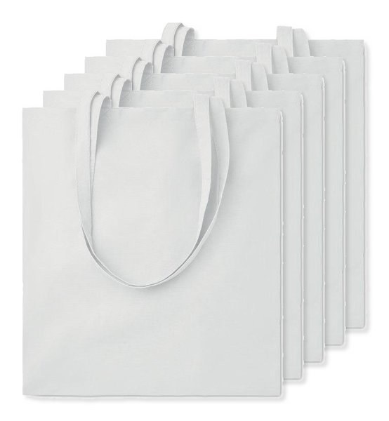 Pack of 50 GiftRetail MO9268 - COTTONEL COLOUR Eco-Friendly 140gsm Cotton Shopping Tote Bag