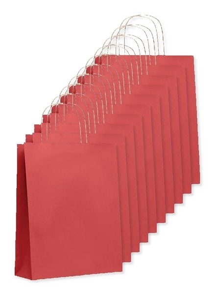 Balení 10 ks GiftRetail MO6173 - PAPER TONE M Střední dárková taška