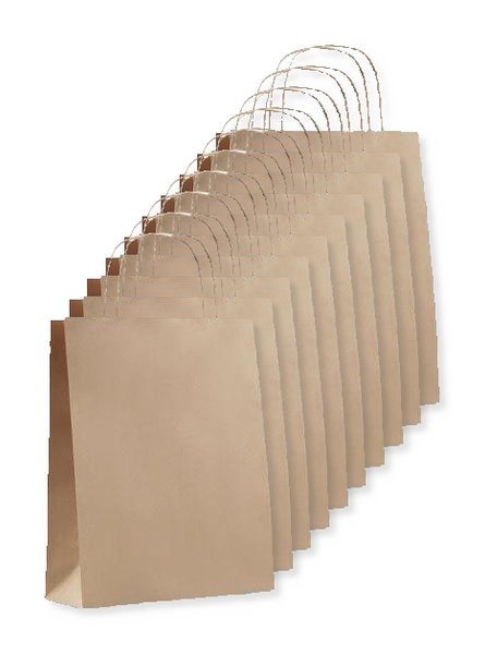 Balení 10 ks GiftRetail MO6172 - PAPER TONE S Malá dárková taška