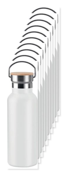 Balení 10 ks GiftRetail MO9431 - HELSINKI Dvoustěnná láhev 500 ml