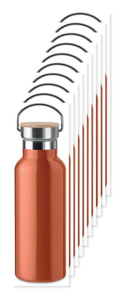 Balení 100 ks GiftRetail MO9431 - HELSINKI Dvoustěnná láhev 500 ml