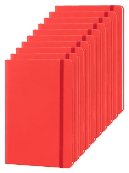 Balení 10 ks Goya 30083 - A5 zápisník s PU obalem a elastickým páskem LUXE