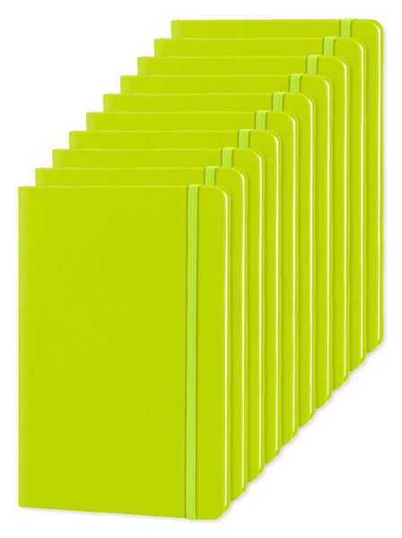 Pack of 10 Goya 30083 - A5 PU Cover Notebook with Elastic Band LUXE