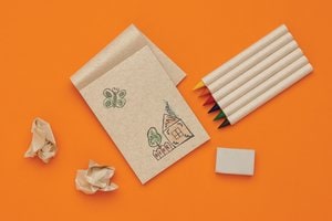 XD Collection P611.36 - Micki GRS infinity 6pc colouring pencil set with notepad