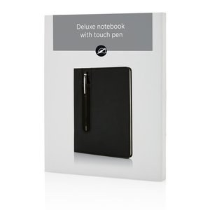 XD Collection P773.31 - Standard hardcover PU A5 notebook with stylus pen