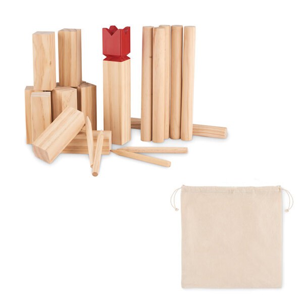 KING Premium Pinewood Outdoor Throwing Game Set - GiftRetail MO6396