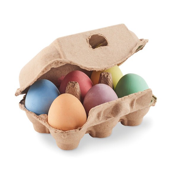 TAMAGO 6 kříd ve tvaru vajec - GiftRetail MO6479