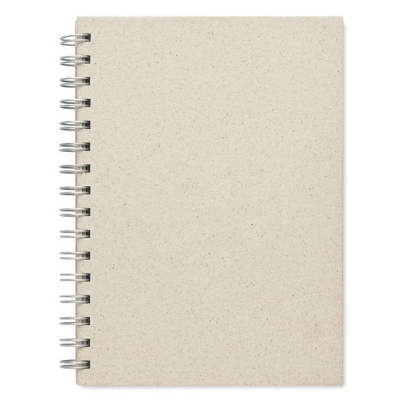 GRASS BOOK Kroužkový A5 zápisník z trávy - GiftRetail MO6541