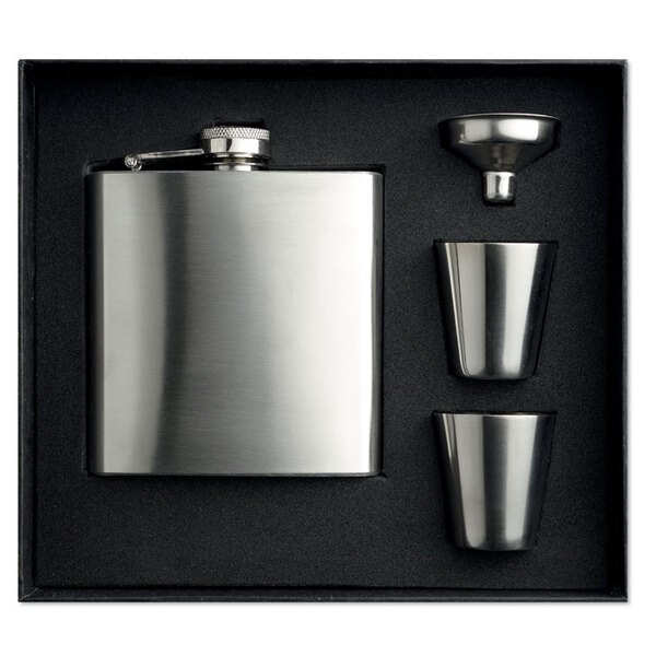 SLIMMY FLASK SET Placatka s kalíšky - GiftRetail MO8321