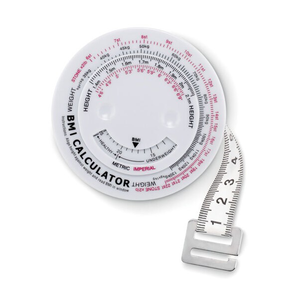 MEASURE IT BMI Praktický BMI Měřicí Pás ABS - GiftRetail MO8983