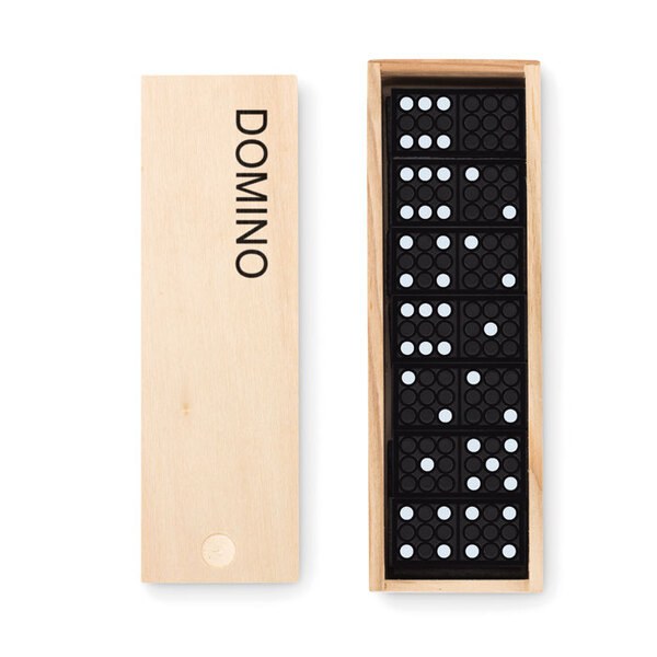 DOMINO Klasická Dřevěná Domino Sada v Krabičce - GiftRetail MO9188