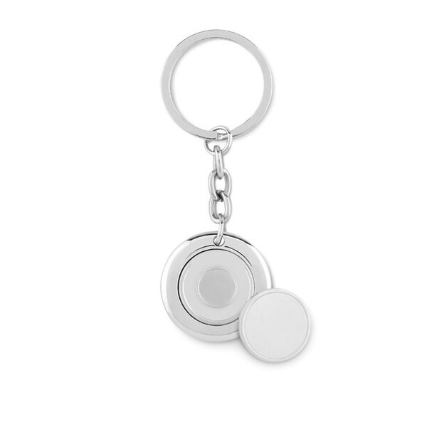 FLAT RING Klíčenka se žetonem - GiftRetail MO9289