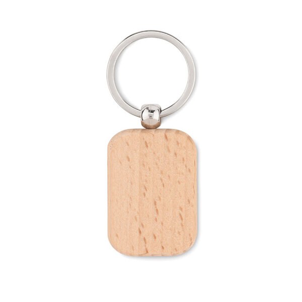 POTY WOOD Dřevěný přívěsek obdelníkový - GiftRetail MO9774