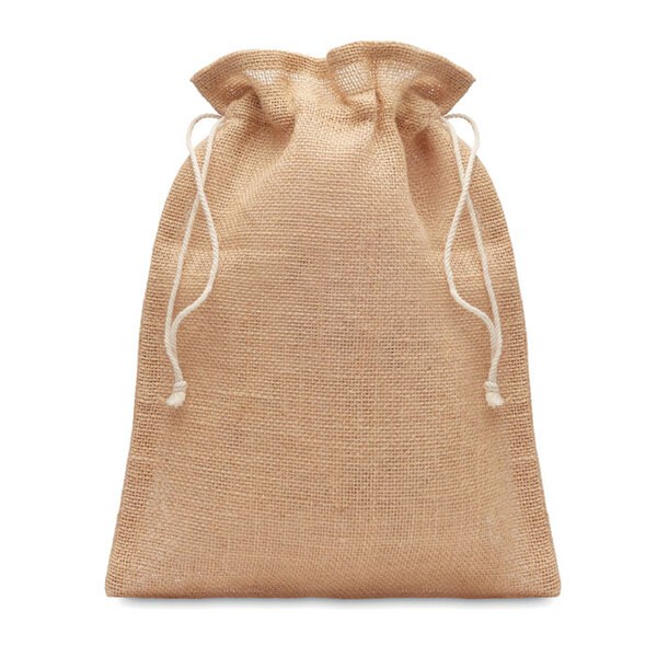 JUTE SMALL Malý dárkový jutový pytlík - GiftRetail MO9928