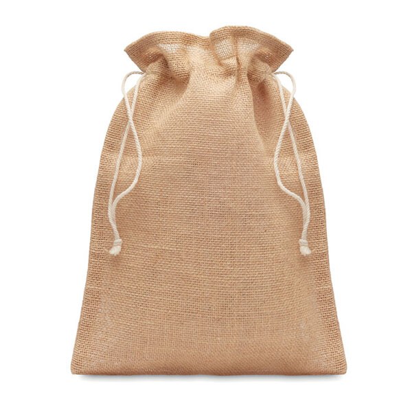JUTE MEDIUM Střední dárkový jutový pytlík - GiftRetail MO9929