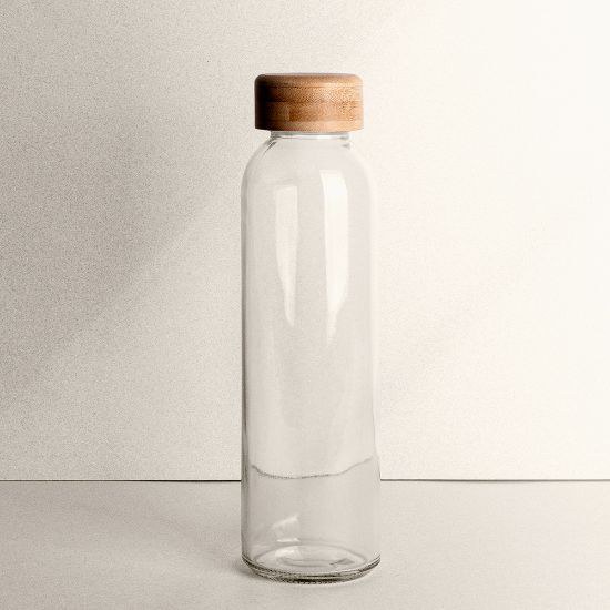 Goya 39019 - Skleněná láhev 500 ml s bambusovým uzávěrem TONIC