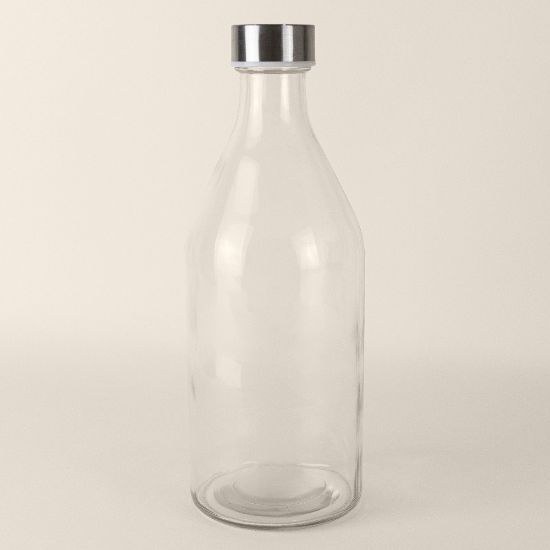 Goya 39523 - Skleněná láhev s nerezovým uzávěrem 1l MINERAL