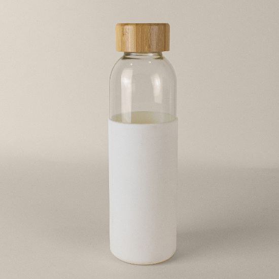 Goya 50019 - Skleněná láhev s bambusovým uzávěrem 500 ml GIN