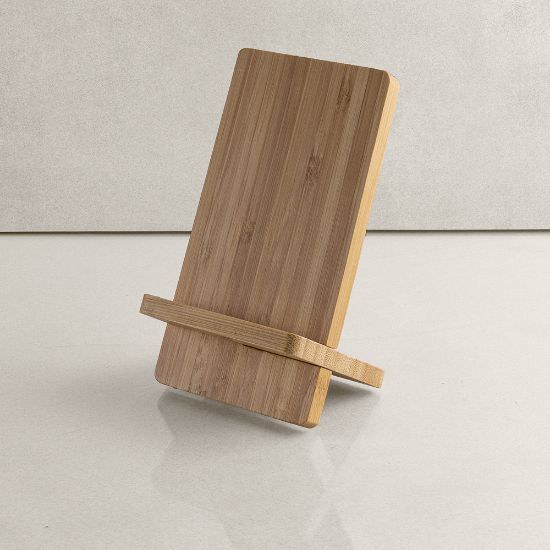 Bamboo Phone Holder with Wireless Charging KONGUR