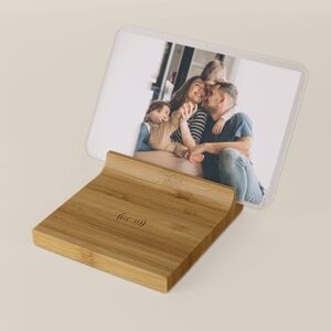 Goya 52522 - Bezdrátová nabíjecí stanice 2v1 z bambusu CERVINO