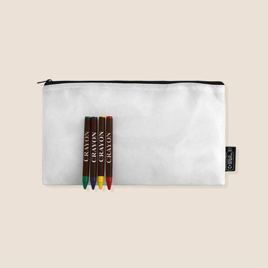 Goya 53039 - Obal z recyklovaného netkaného materiálu (RPET) s 4 voskovkami MATERNELLE