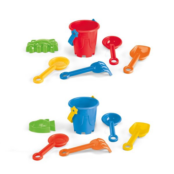 Plážový kbelík z PP s 5 kusy příslušenství - Egotier 98161