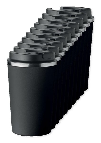 Balení 100 ks GiftRetail MO6276 - BRACE Dvoustěnný pohárek 350 ml