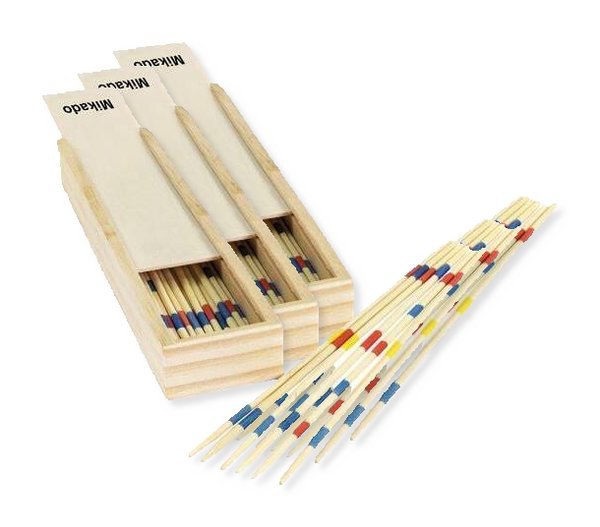 Dřevěná hra Mikado s 41 kusy MIKADO