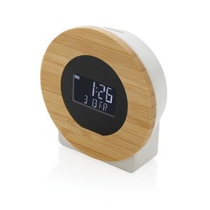 XD Collection P279.61 - Utah RCS rplastic and bamboo LCD desk clock
