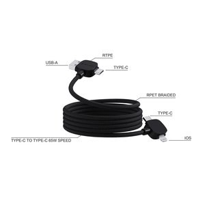 Urban Vitamin P302.71 - Magnetický kabel Urban Vitamin Stockton 65W z rec. TPE/PET